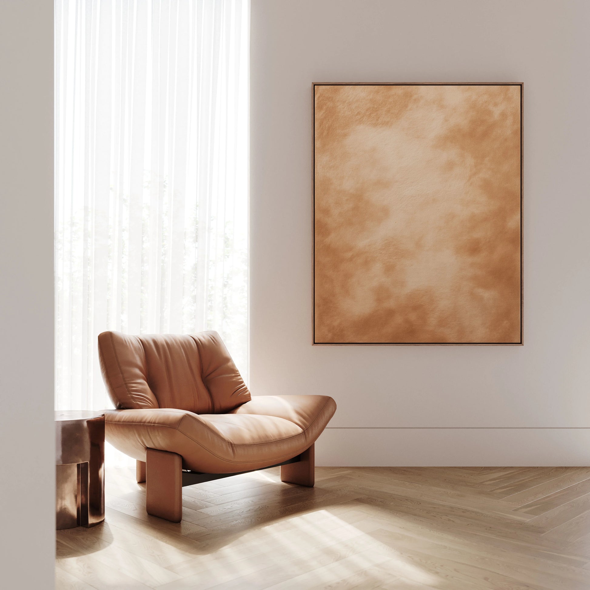 Ingelijst canvas – Vleugje zand