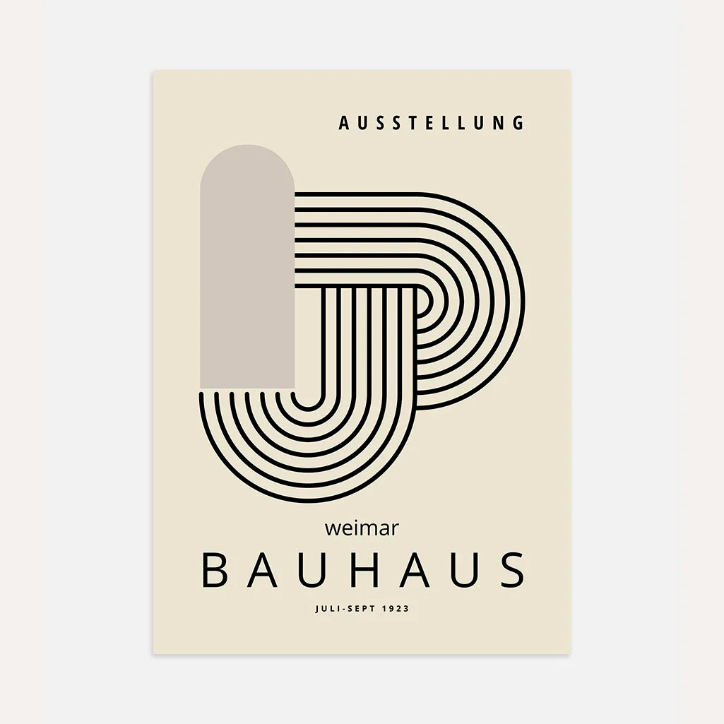 Bauhaus Lijnknoop Poster