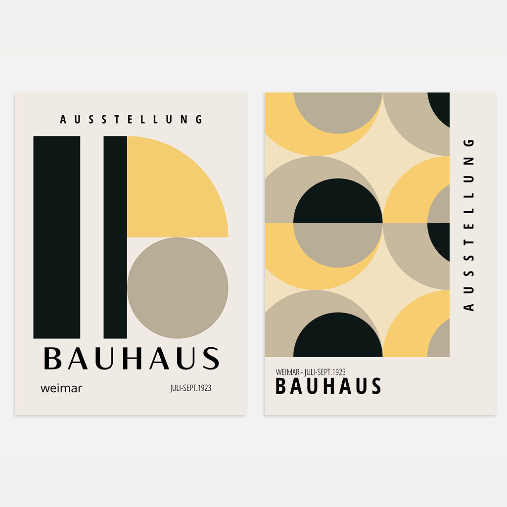 Bauhaus Geometrie – Set van 2 posters