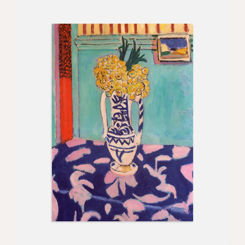 Henri Matisse Poster – Stilleven met blauw tafelkleed