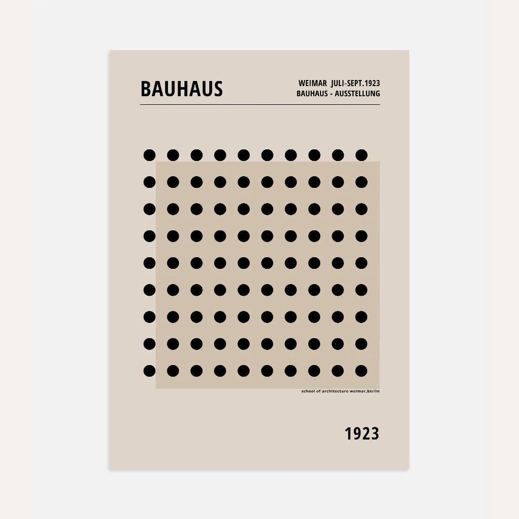 Bauhaus Evenwichtspunten Poster