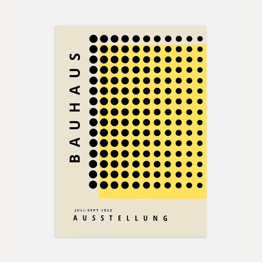 Bauhaus Geel Krachtig Poster