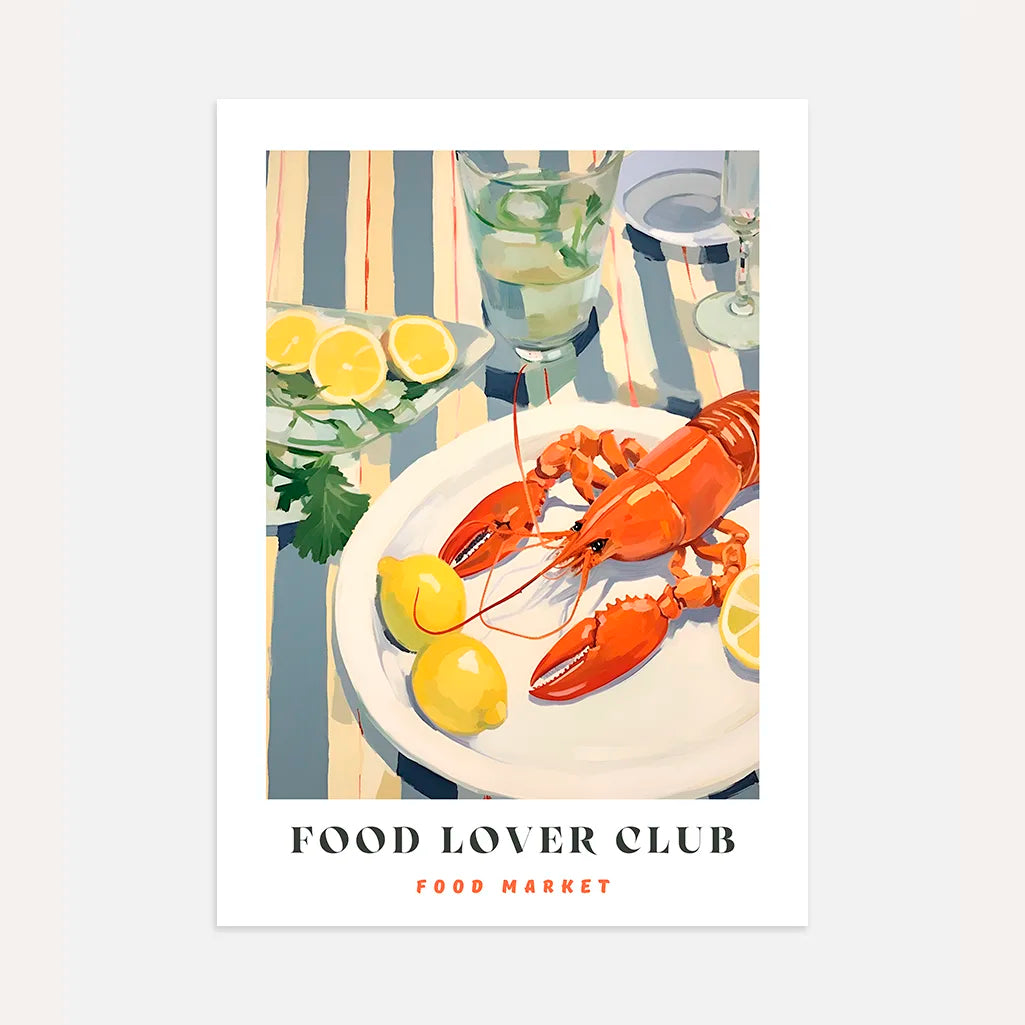 Kreeft En Citroenen Poster