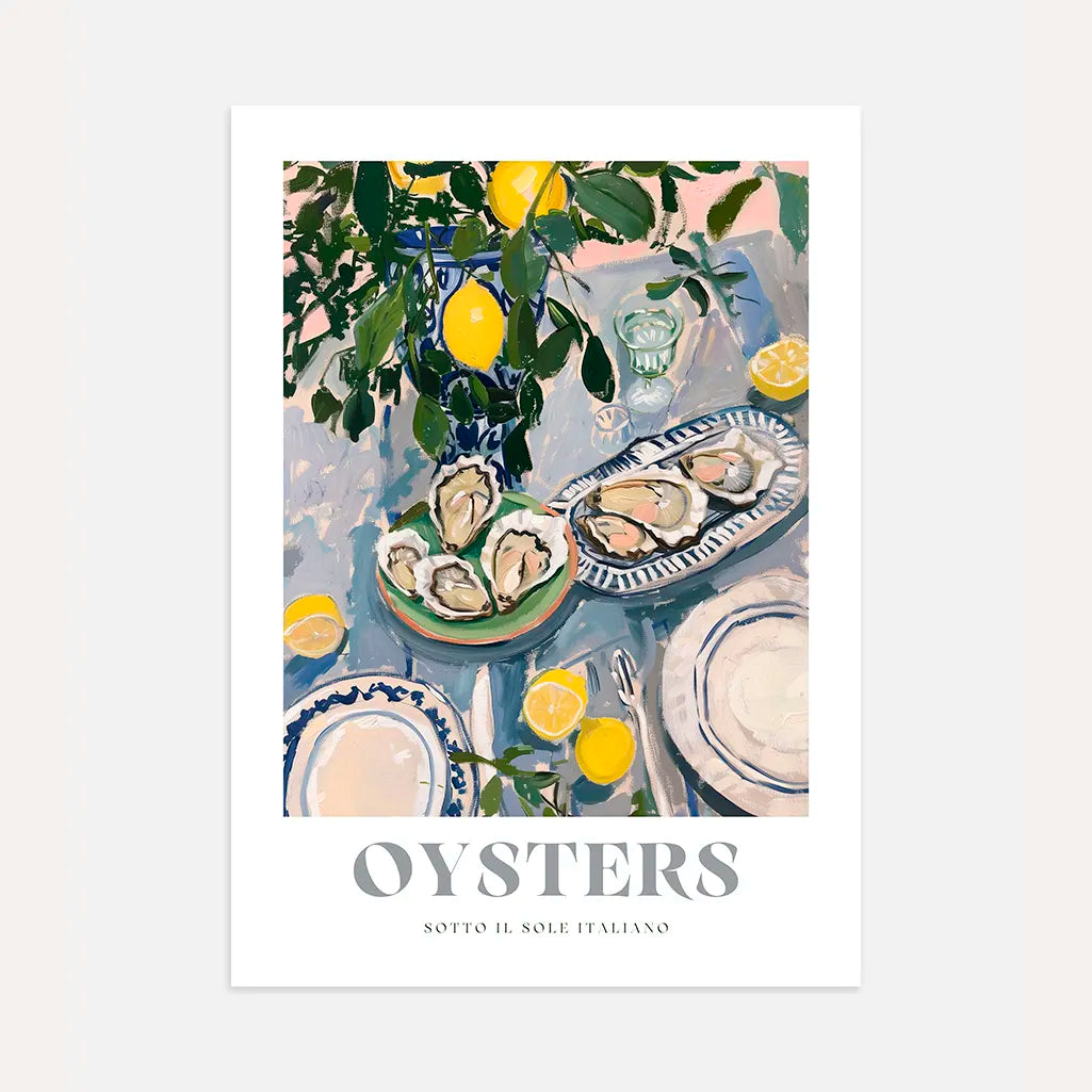 Mediterrane Oesters poster