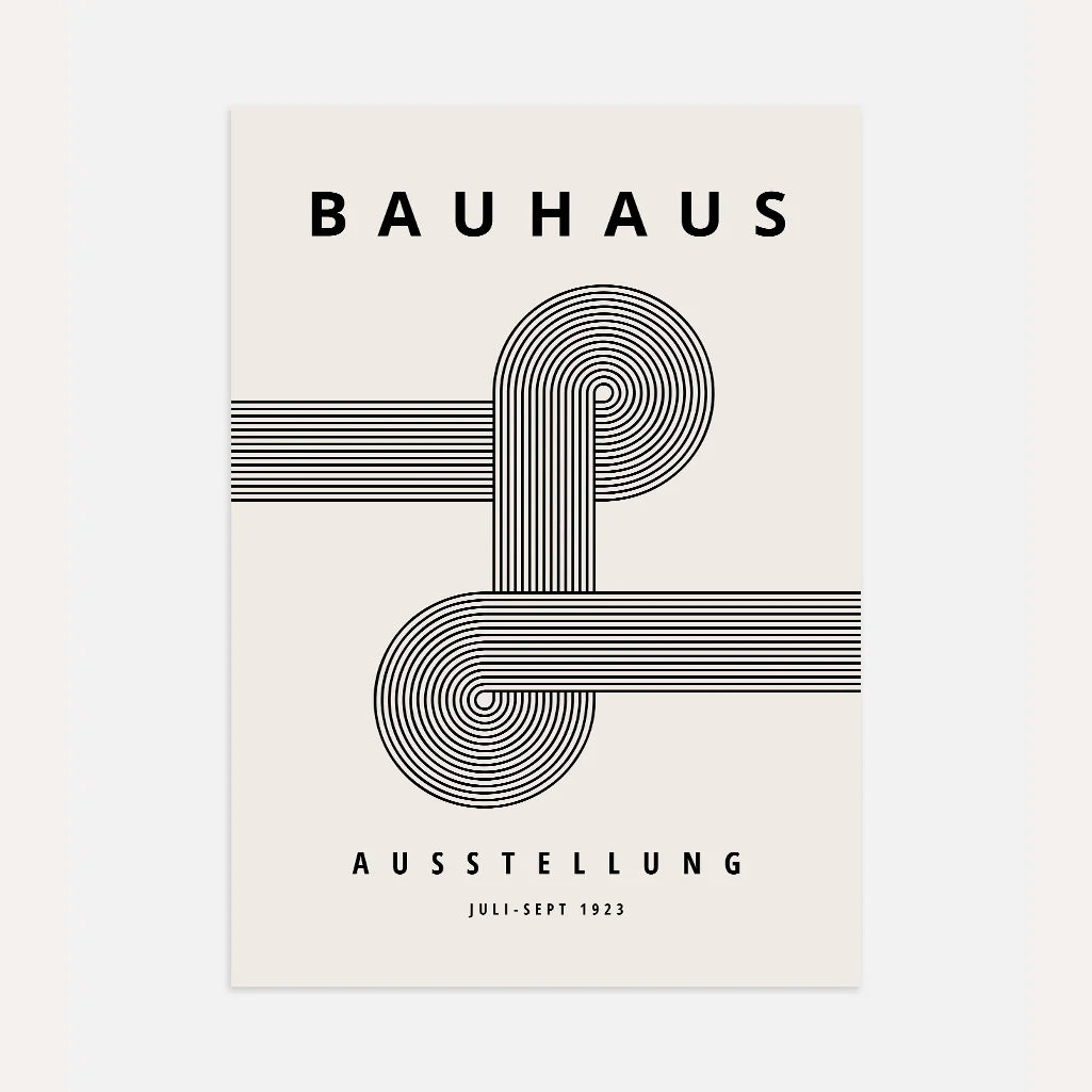 Bauhaus Lijnenbalans Poster
