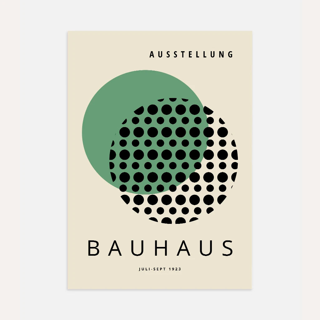 Bauhaus Groen Optisch Poster