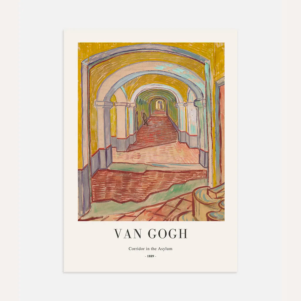Vincent van Gogh – Gang in het gesticht Poster