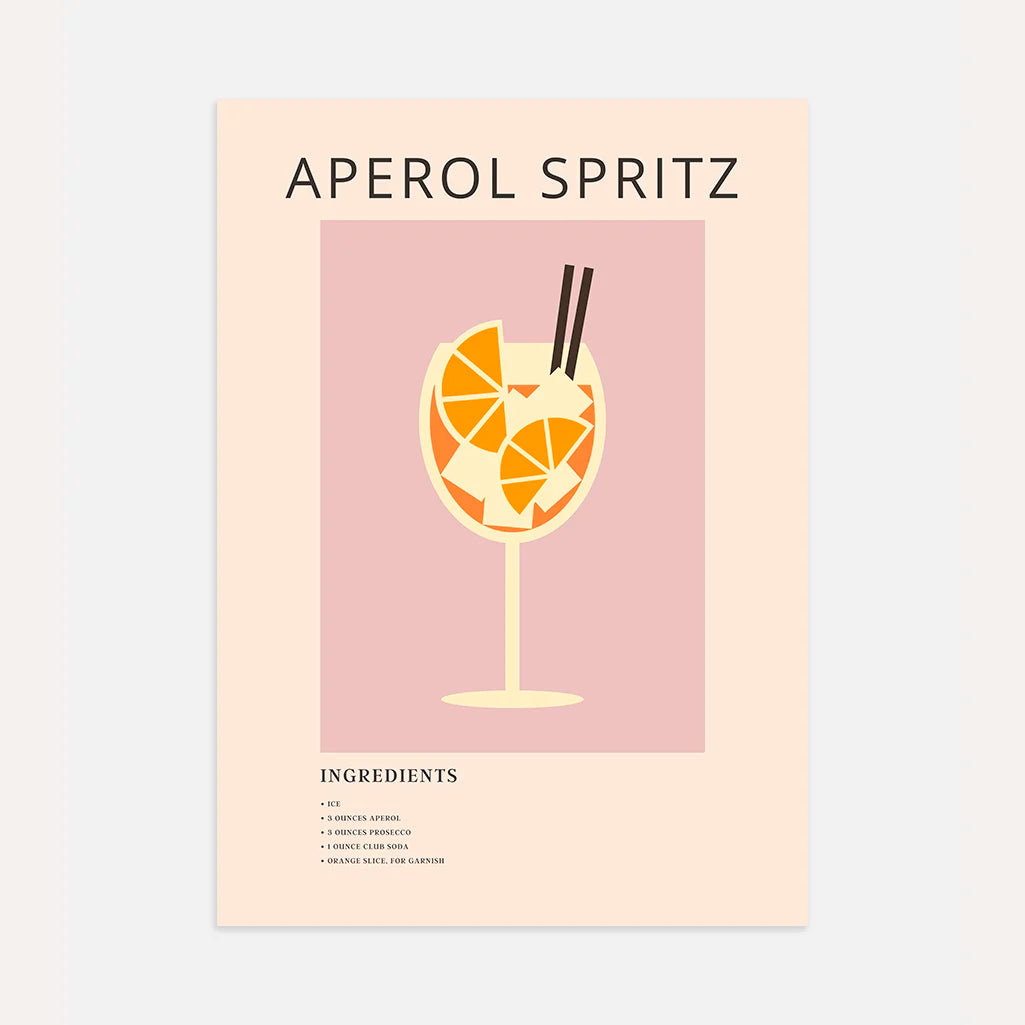 Aperol Spritz poster illustratie
