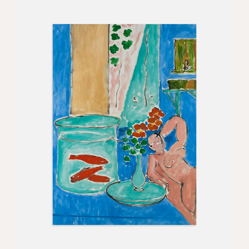 Henri Matisse Poster – Goudvissen en sculptuur