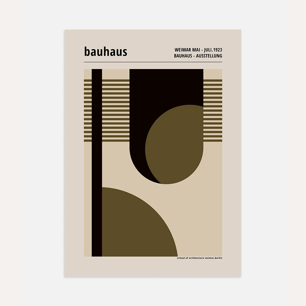 Bauhaus Geometrisch Ritme Poster