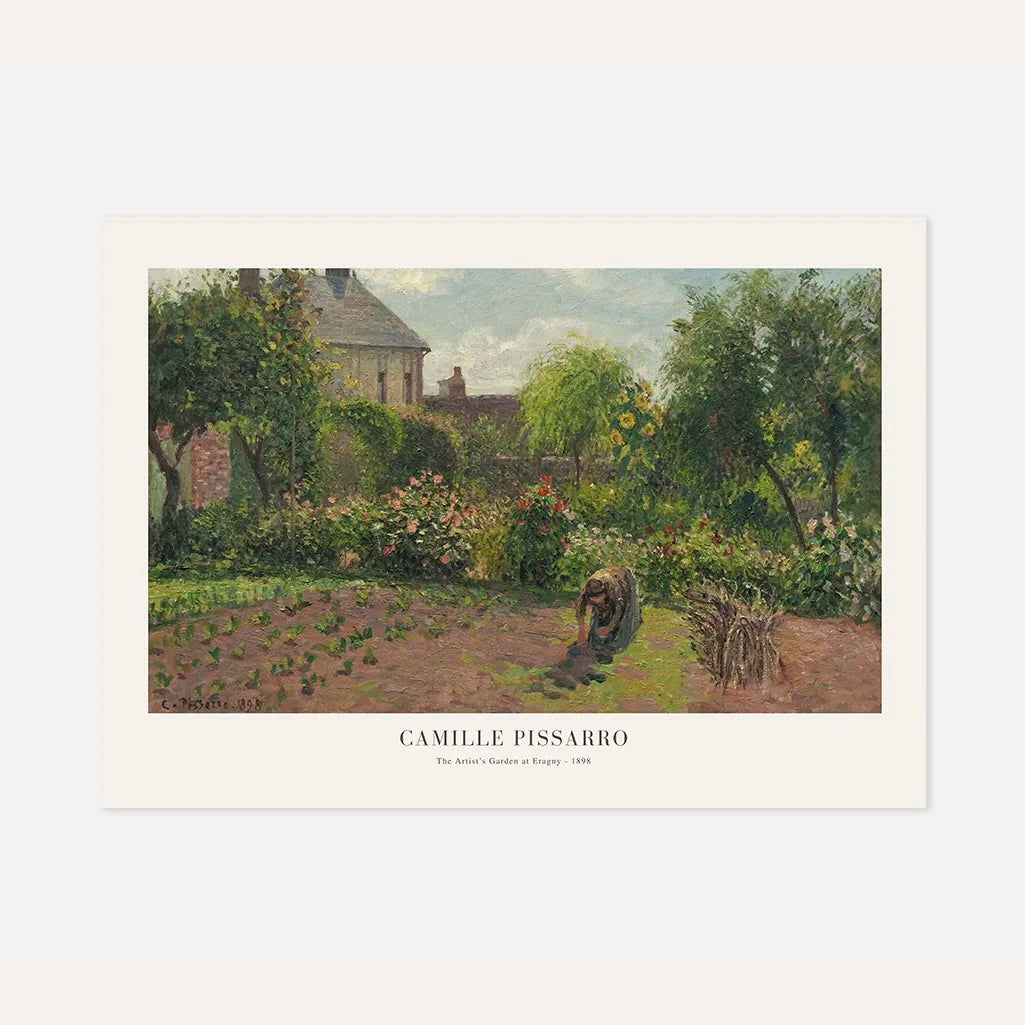 Camille Pissarro – De tuin van de kunstenaar in Éragny Poster