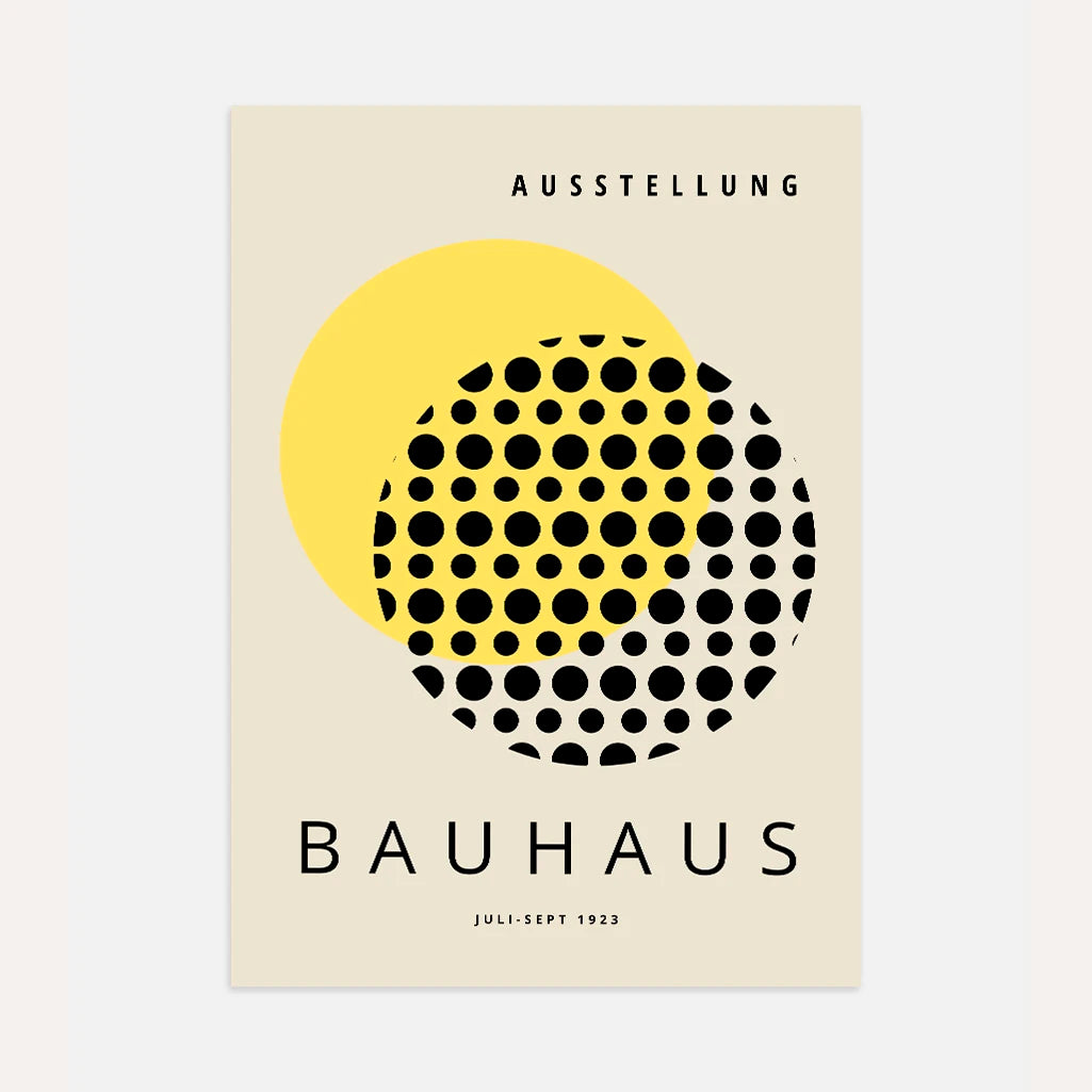 Bauhaus Gele Zon Poster