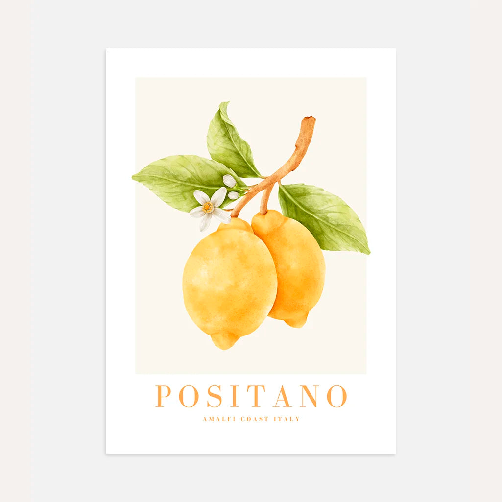 Positano Citroen poster