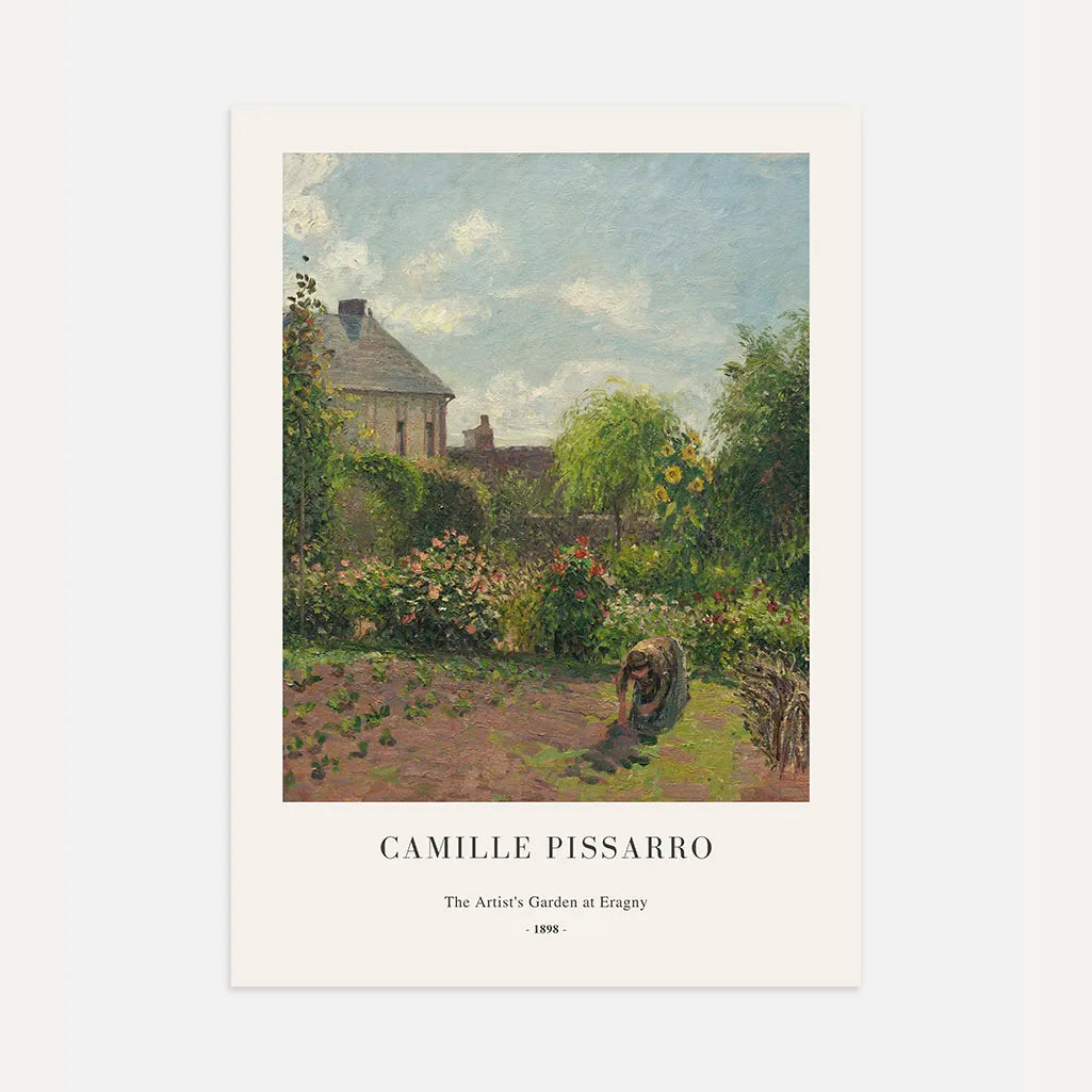 Camille Pissarro – De tuin van de kunstenaar in Éragny Poster