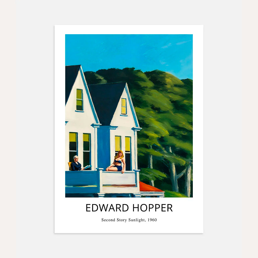 Edward Hopper Poster – Zonlicht op de bovenverdieping