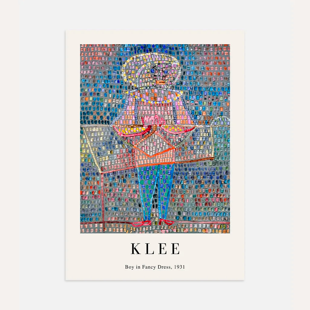 Paul Klee Poster – Jongen in kostuum