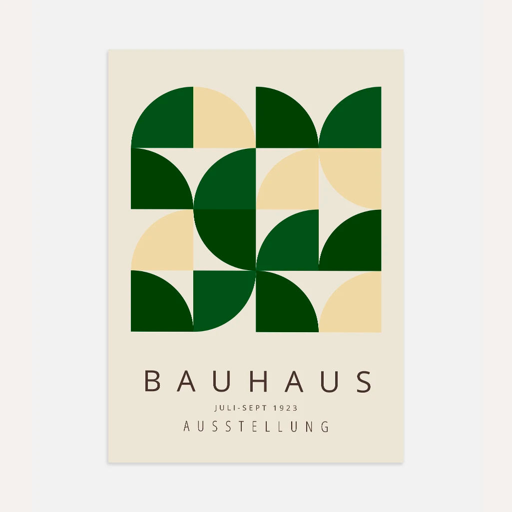 Bauhaus Groen Rust Poster