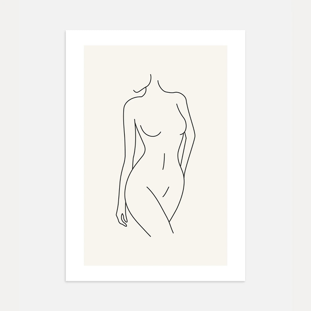 Poster – Elegante vrouwelijke lijn
