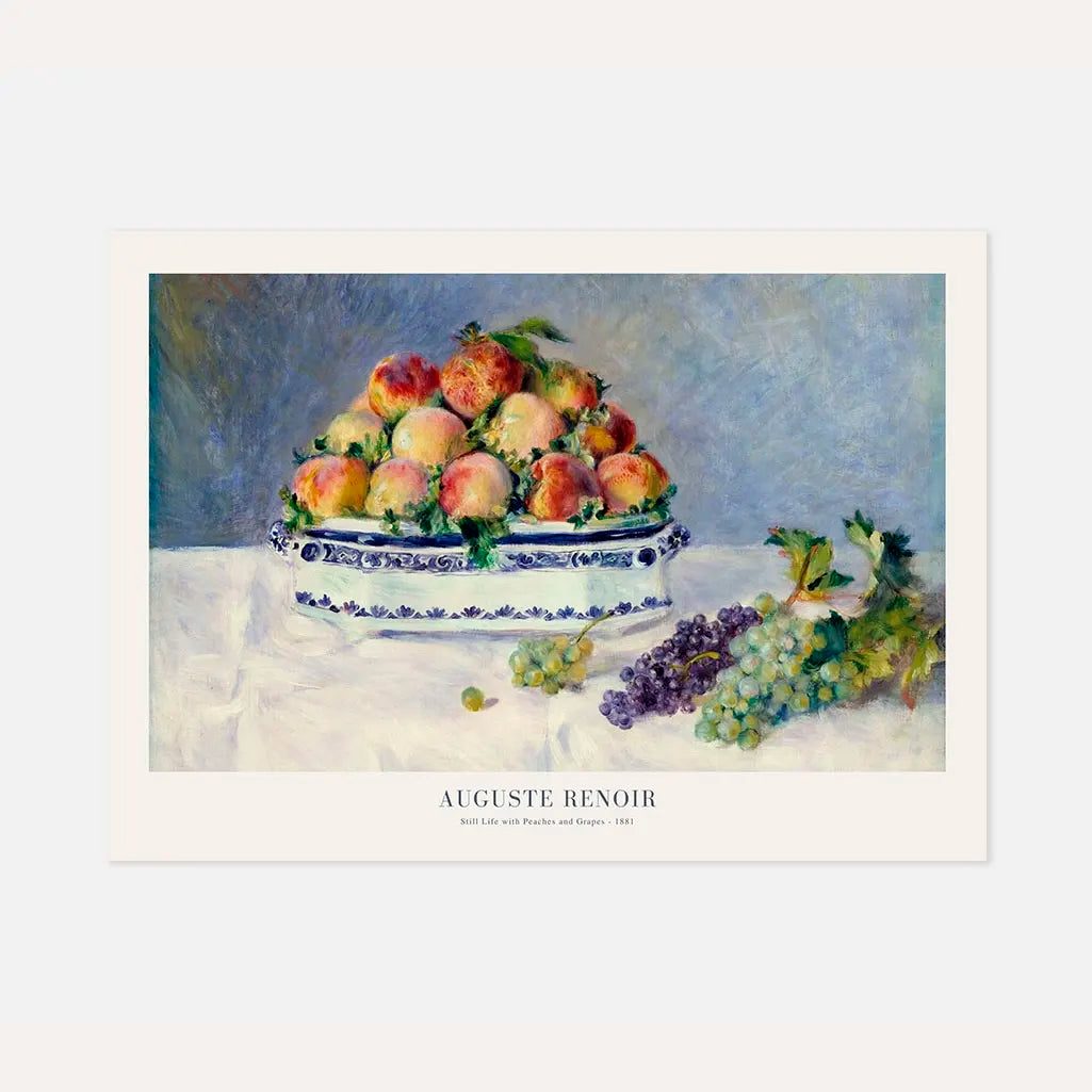 Auguste Renoir – Stilleven met perziken en druiven Poster