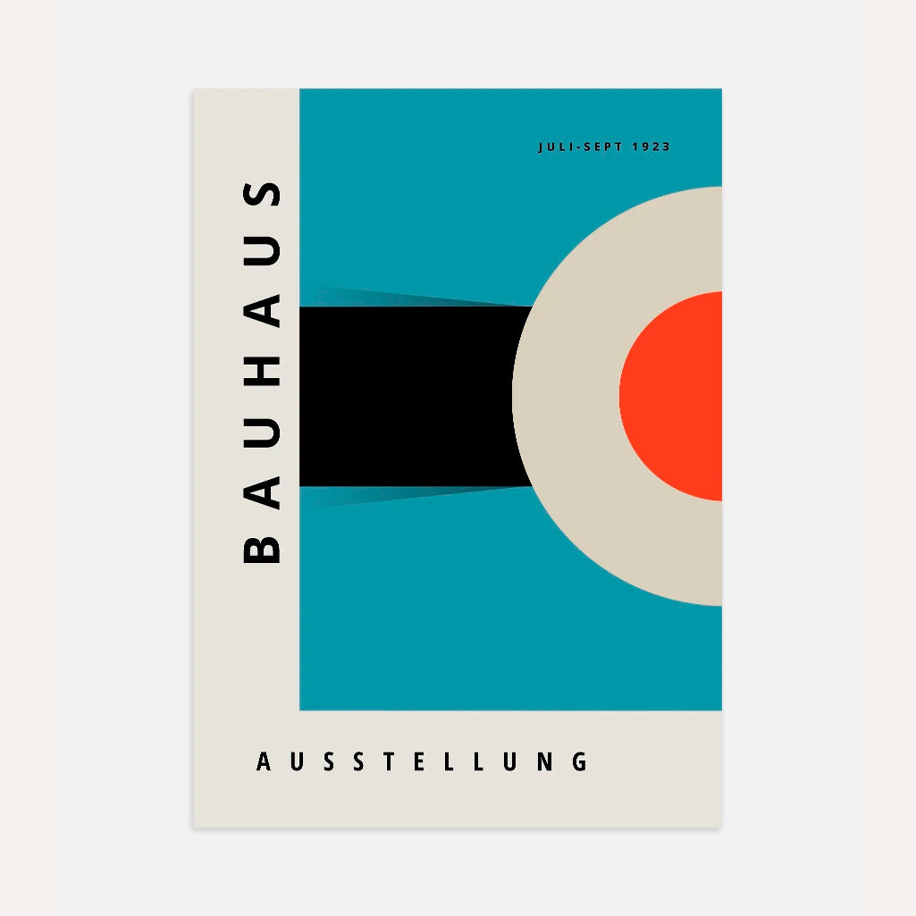 Bauhaus Hemelsblauw Poster
