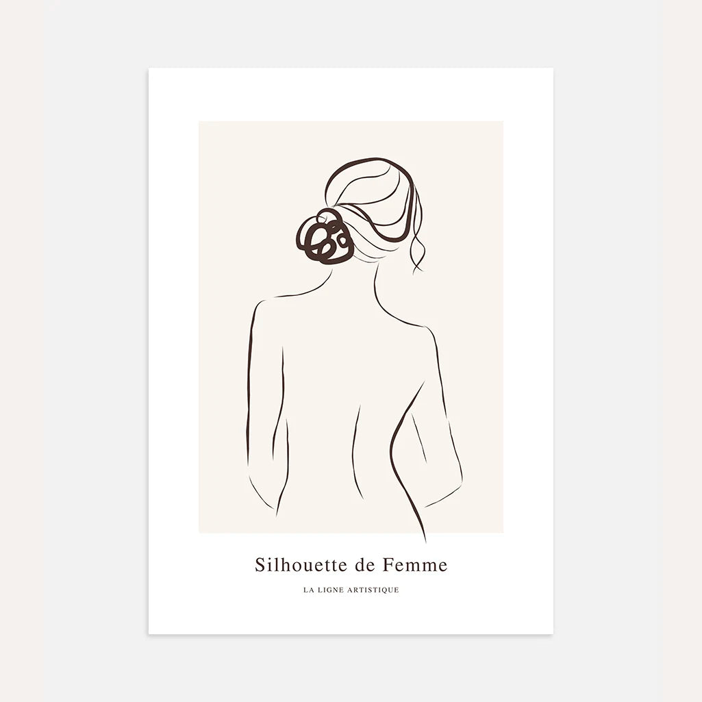 Poster – Vrouw van achteren