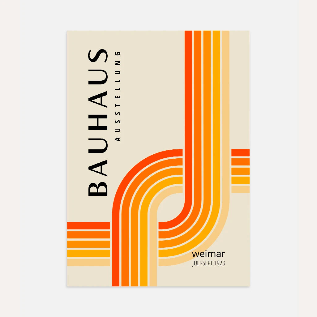 Bauhaus Dynamische Lijn Poster