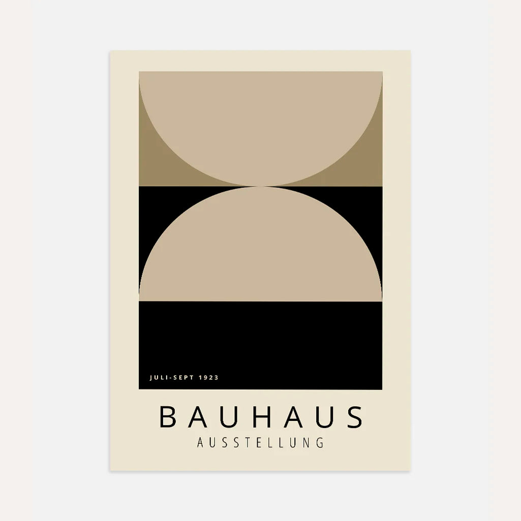 Bauhaus Beige Balans Poster