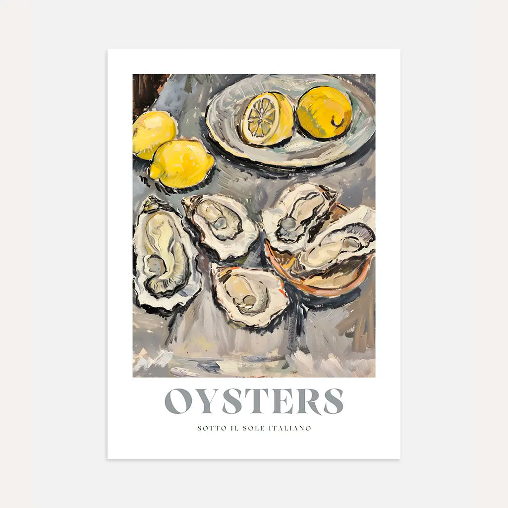 Oesters-Citroenen Klassiek poster