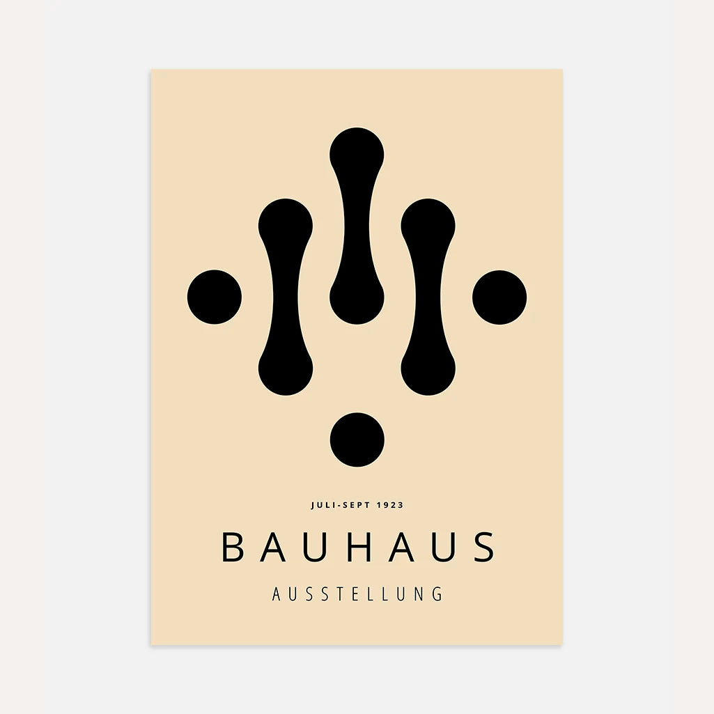 Bauhaus Druppels Geometrie Poster