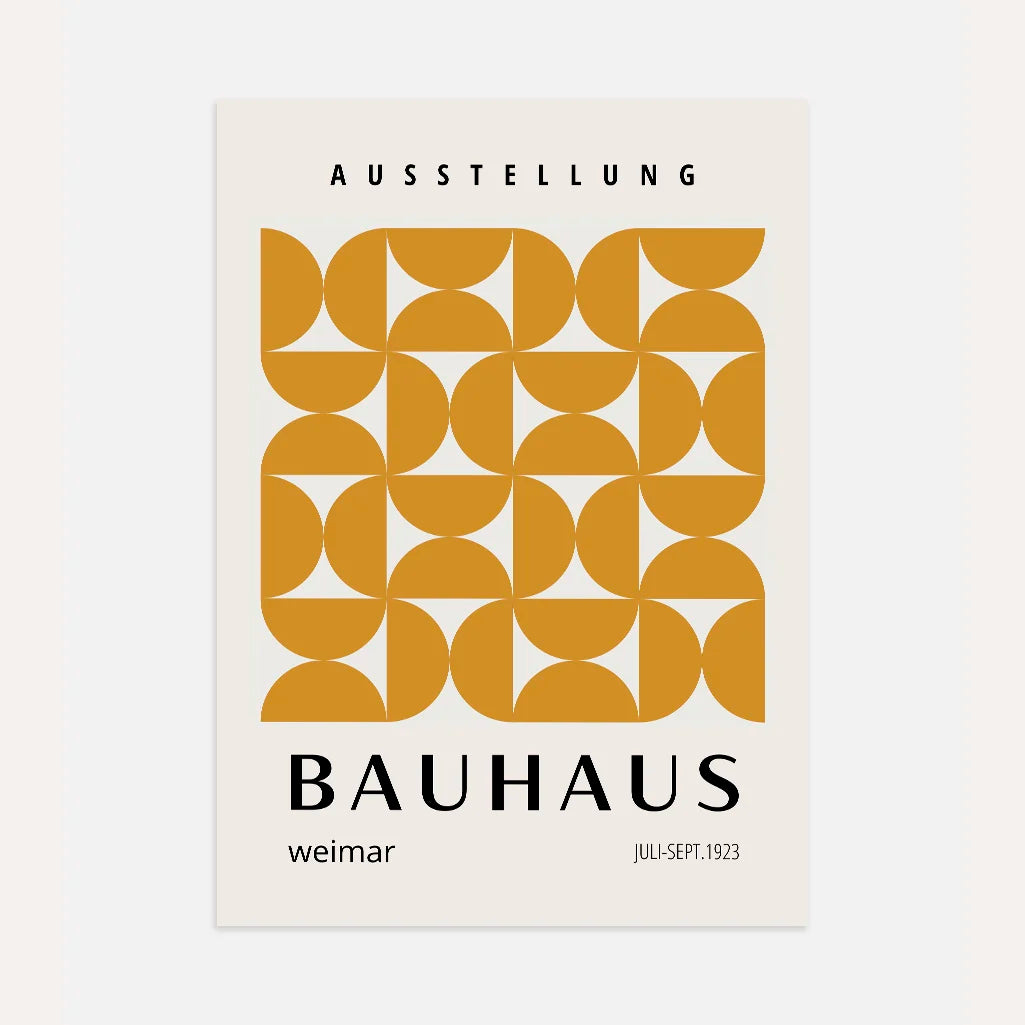 Bauhaus Goud Warmte Poster