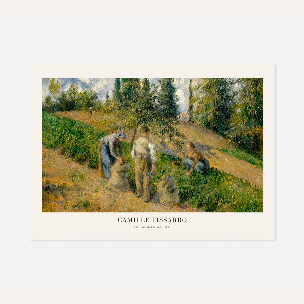 Camille Pissarro – De Oogst, Pontoise Poster