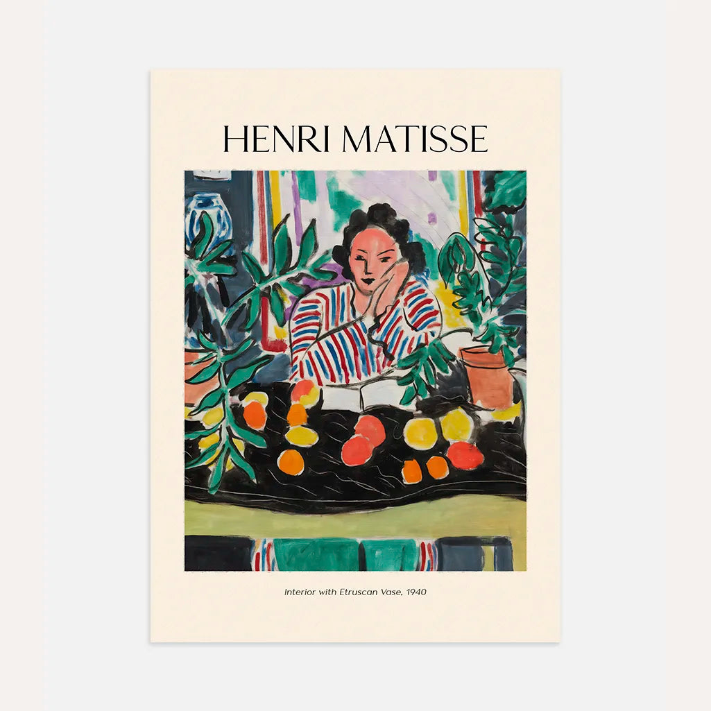 Henri Matisse Poster – Interieur met Etruskische vaas