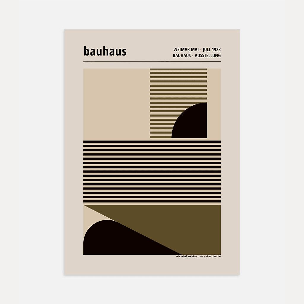 Bauhaus Geometrische Lijnen Poster
