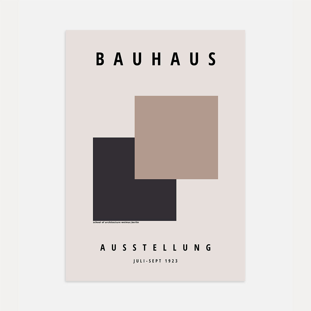 Bauhaus Vierkant Geometrie Poster