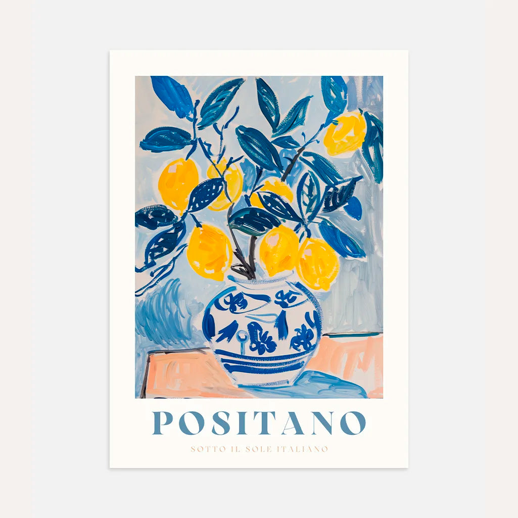 Positano Citroen Poster