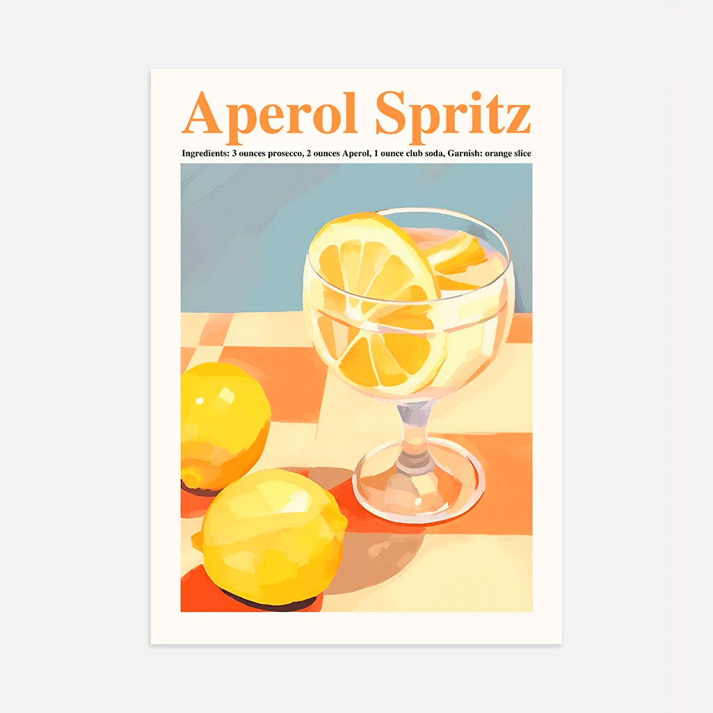 Aperol Spritz Citroen poster