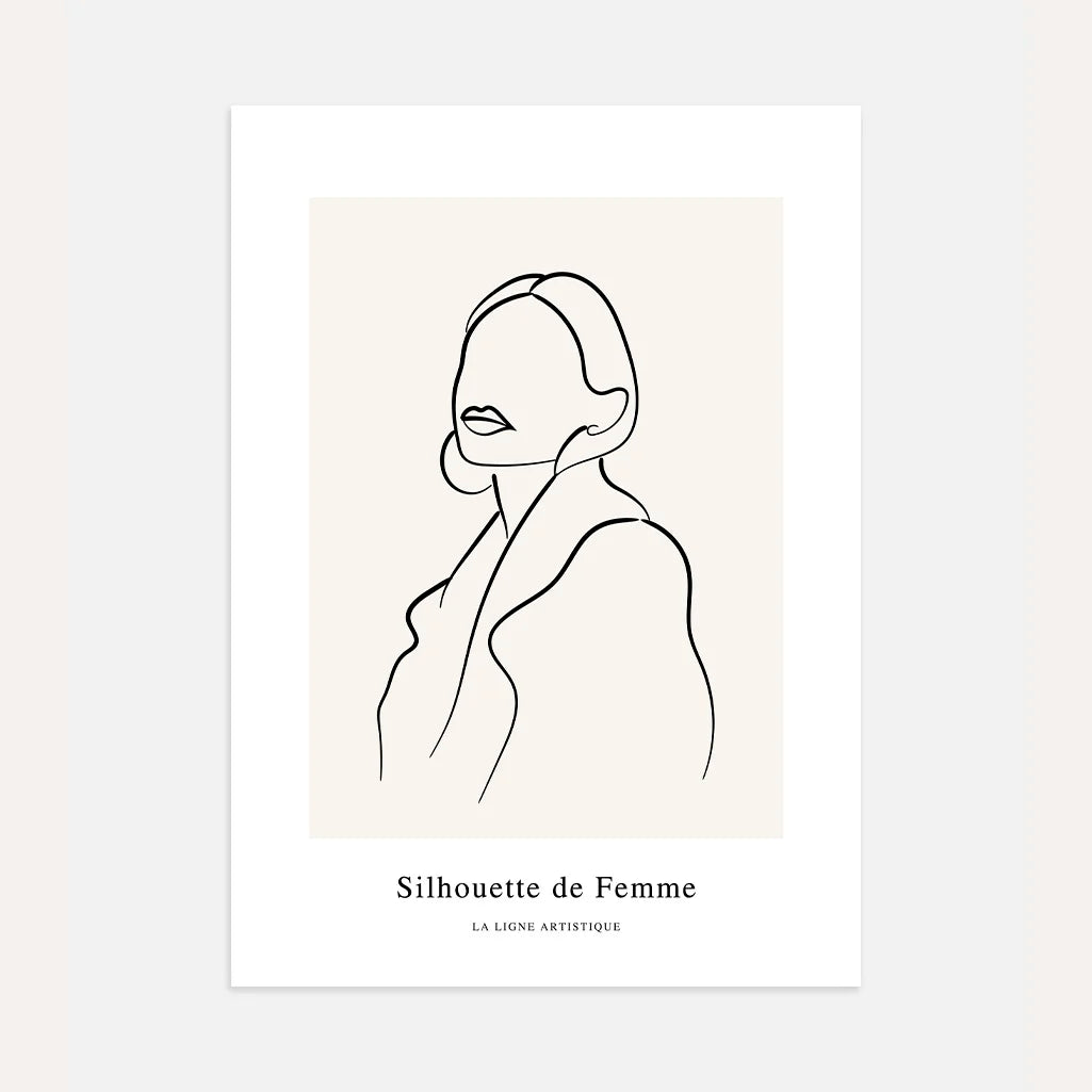 Poster – Elegante vrouw in jas