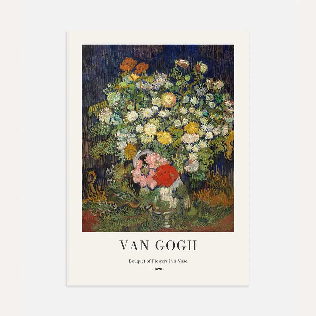 Vincent van Gogh – Bloemboeket in een vaas Poster