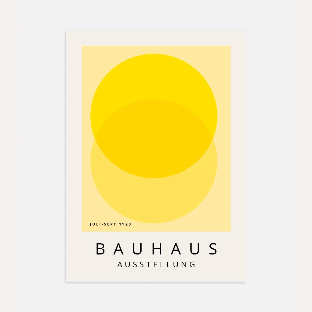 Bauhaus Geel Licht Poster