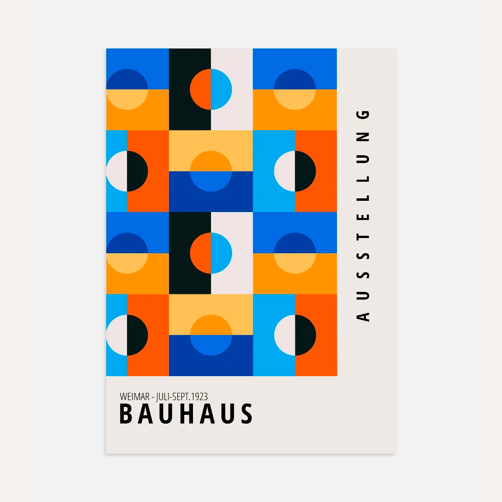 Bauhaus Kleurharmonie Poster