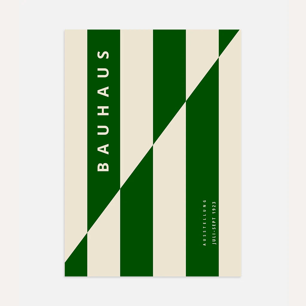 Bauhaus Groen Strak Poster