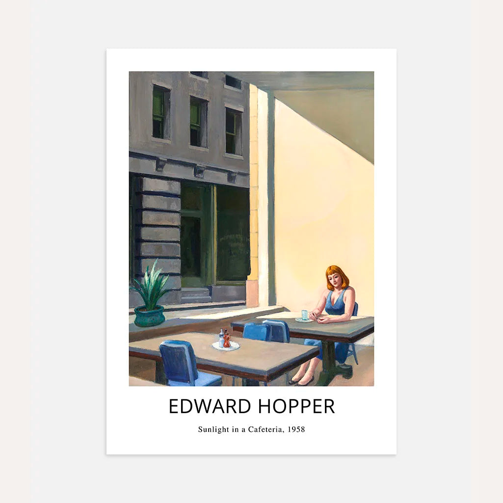 Edward Hopper Poster – Zonlicht in een cafetaria