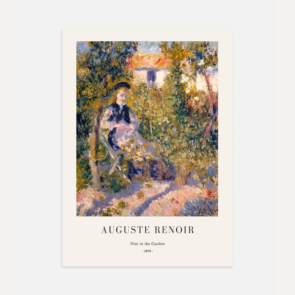 Auguste Renoir – Nini in de tuin Poster