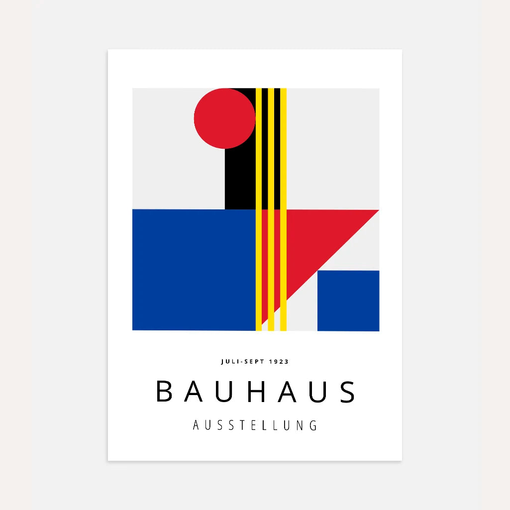 Bauhaus Kleurcontrast Poster