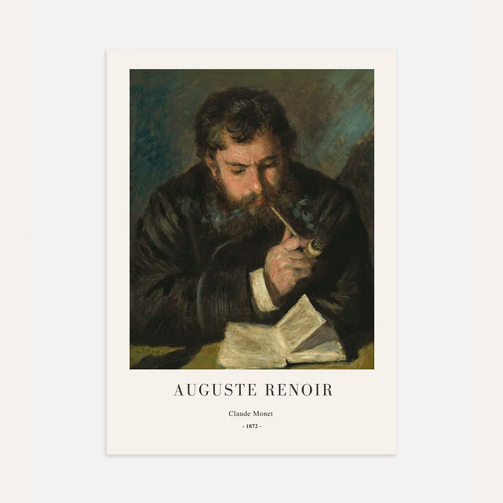Auguste Renoir – Portret van Claude Monet Poster