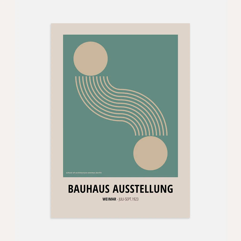 Bauhaus Geometrische Beweging Poster
