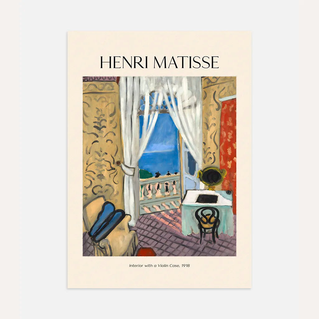 Henri Matisse – Interieur met vioolkoffer Poster