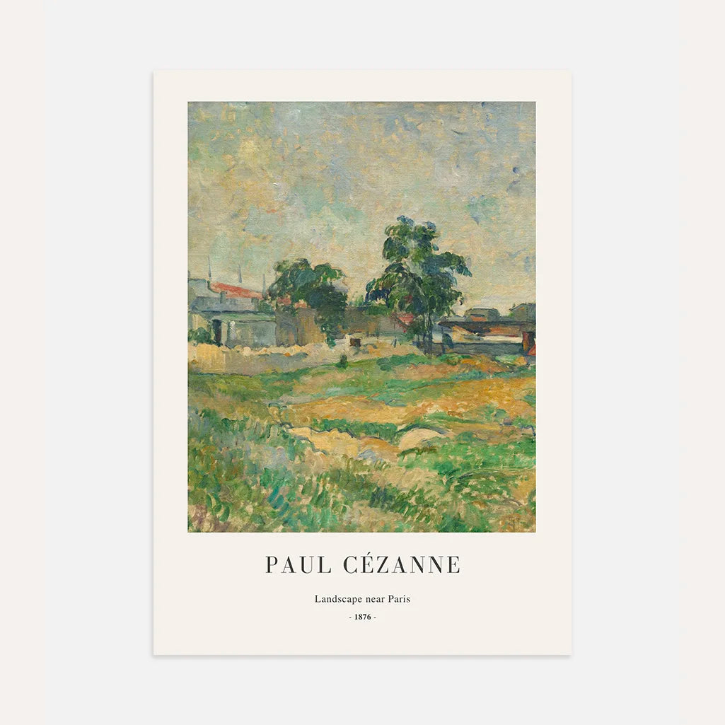 Paul Cézanne – Landschap bij Parijs Poster