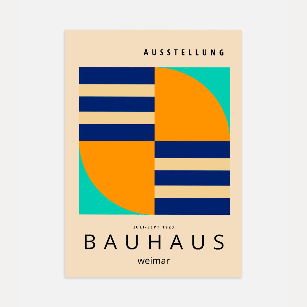 Bauhaus Turbine Contrast Poster