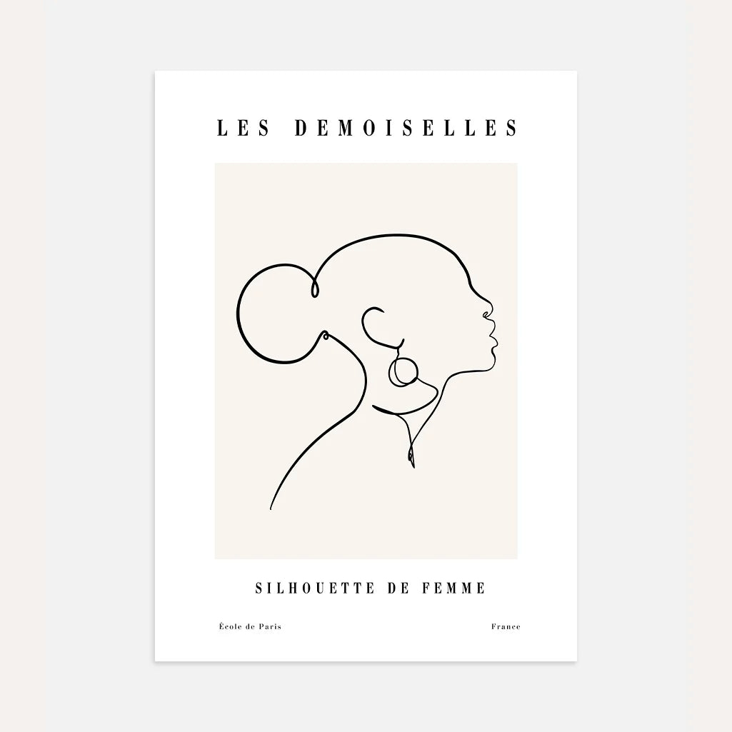 Poster – Vrouwelijk profiel